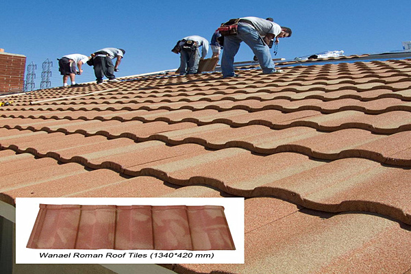 別墅屋面瓦施工